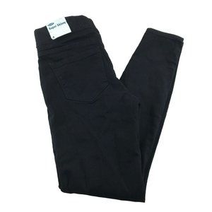 Old Navy Super Skinny Jeans Size 4 Elastic Comfort Waistband Black New
